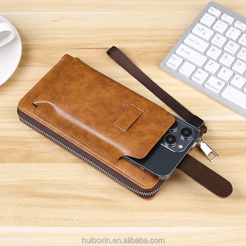 Billetera de Dama porta Celular marrón - Imagen 7