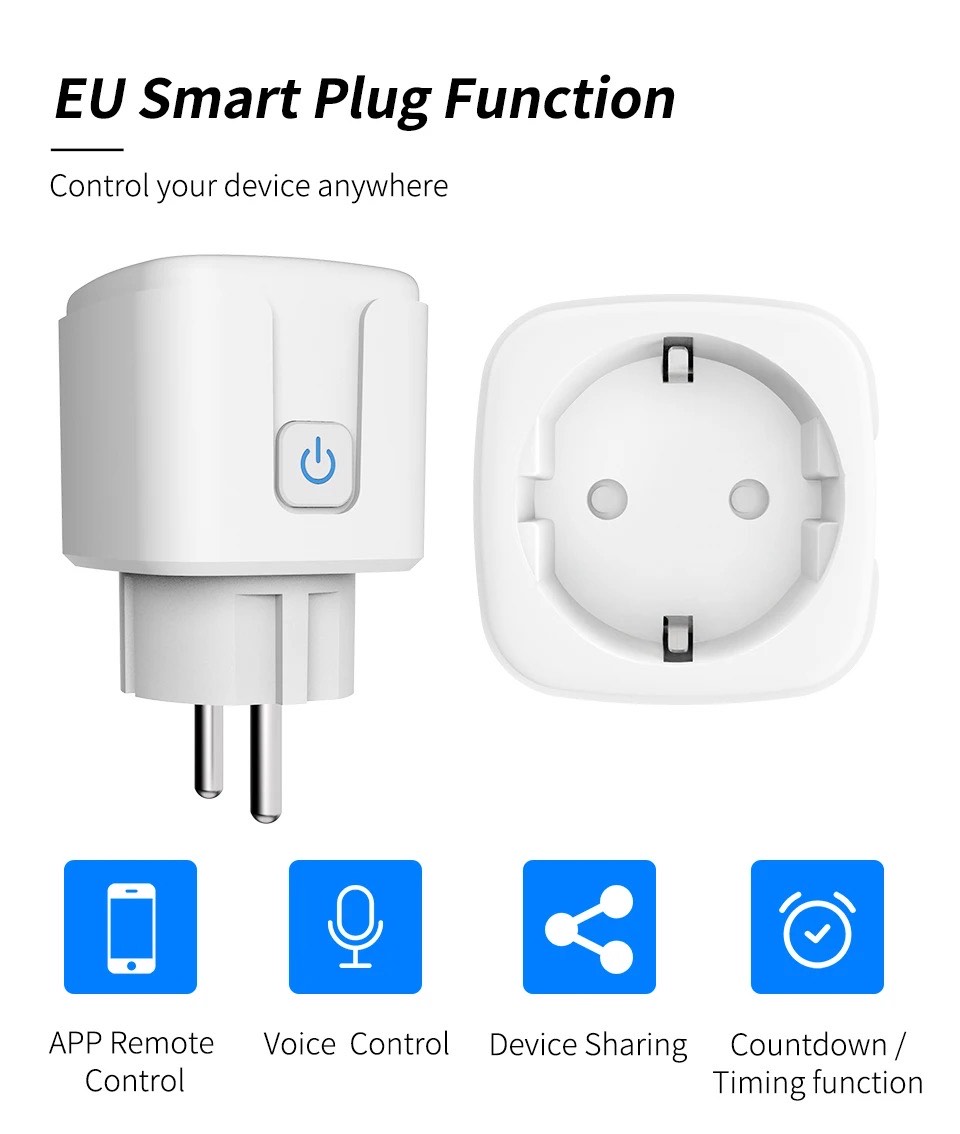 Domótica Productos Inteligentes Para Alexa Enchufe Inteligente