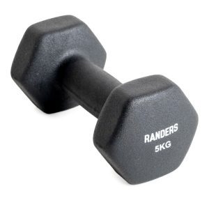Mancuerna Recubierta 5Kg Negro (ARG-MNPR-005) – Randers
