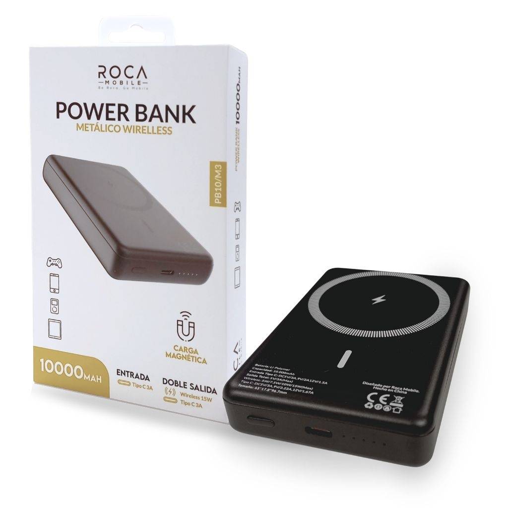 Power Bank Magnética ROCA PB10/M3 10.000mAh