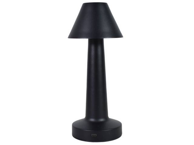 Lámpara de Escritorio LED Recargable Táctil Negra