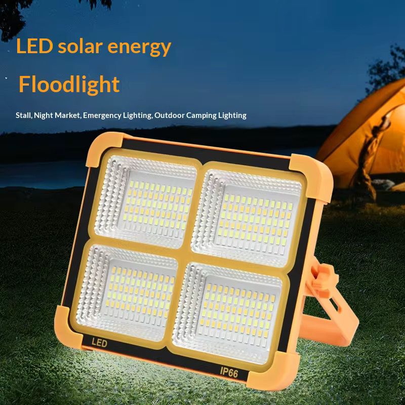 Reflector LED Solar Recargable 30W Portátil IP66 con Power Bank USB y Panel Solar - Imagen 8