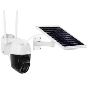 Cámara de Seguridad Solar WiFi Exterior con Panel Solar y Visión Nocturna