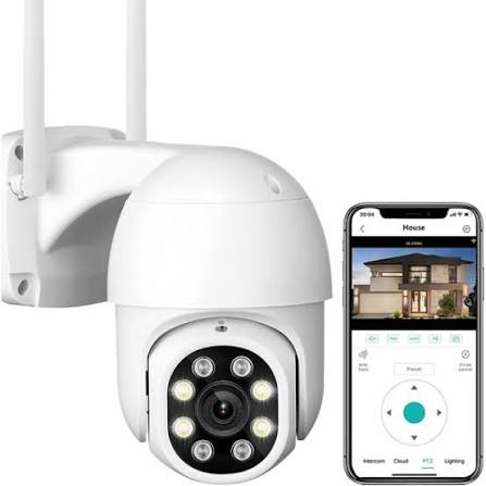 Cámara de Seguridad WiFi Exterior 360° PTZ HD