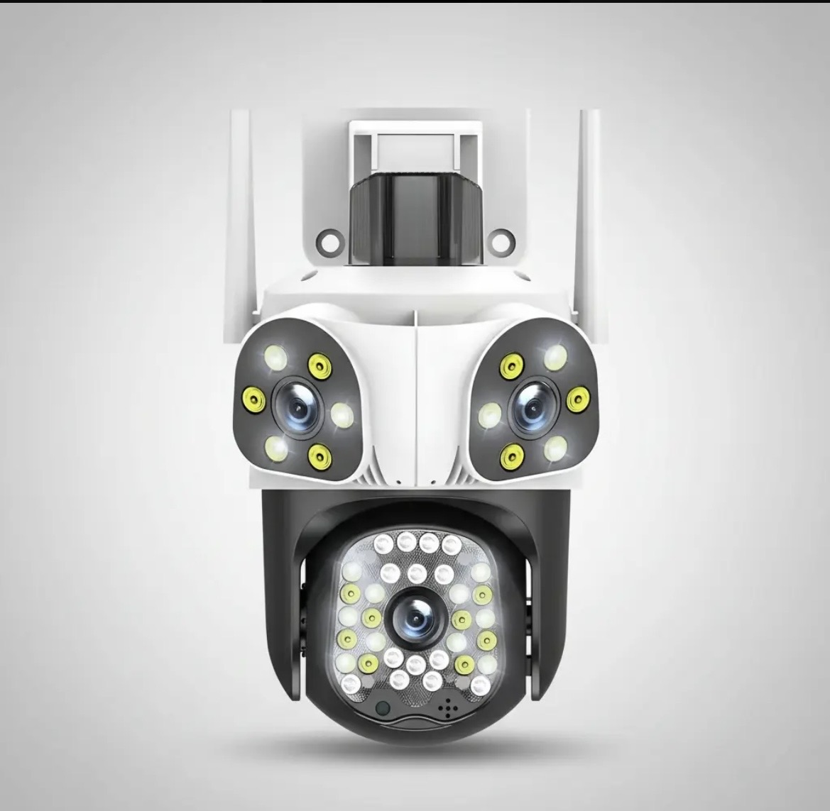 Cámara de Seguridad WiFi Triple Lente 360° PTZ Exterior - Imagen 2