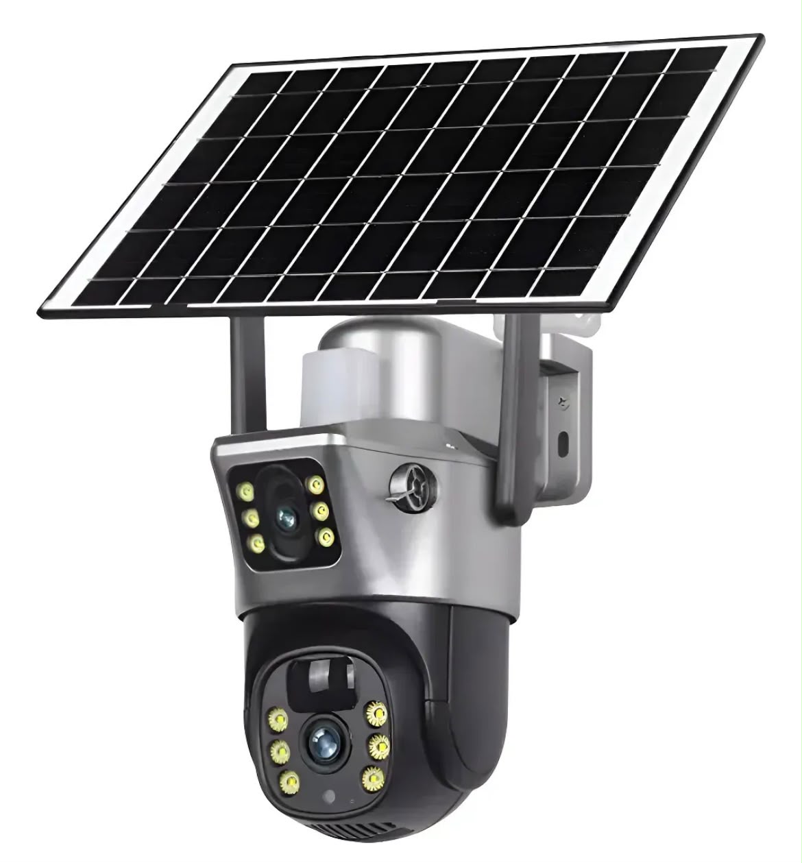 Cámara de Seguridad Solar 4G Doble Cámara con Chip Antel – Sin WiFi