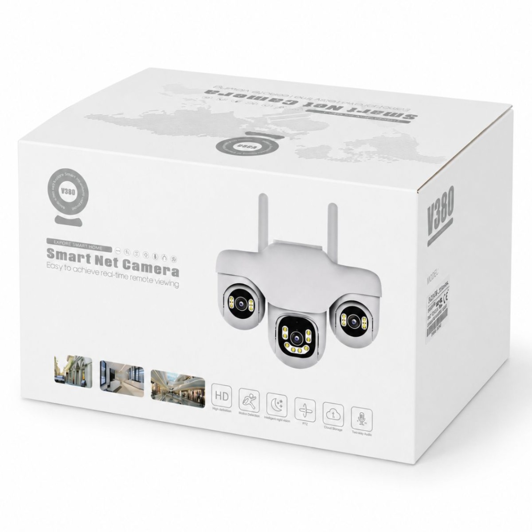 Cámara de Seguridad WiFi 3 Lentes V380 - Imagen 4