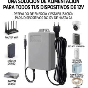 Mini UPS 7500mAh 12V para Cámaras, Router y Módem – Respaldo de Energía
