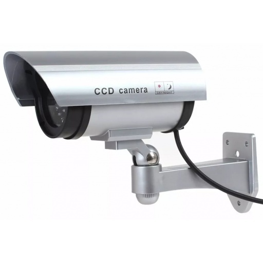 Cámara de Seguridad Falsa Simulada con Luz LED – Aspecto Realista