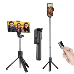 Palo Selfie F10 con Trípode y Control Bluetooth