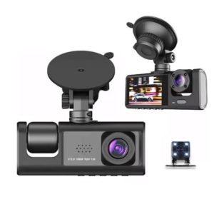 Cámara para Auto Black Box Full HD 1080P + Cámara Trasera