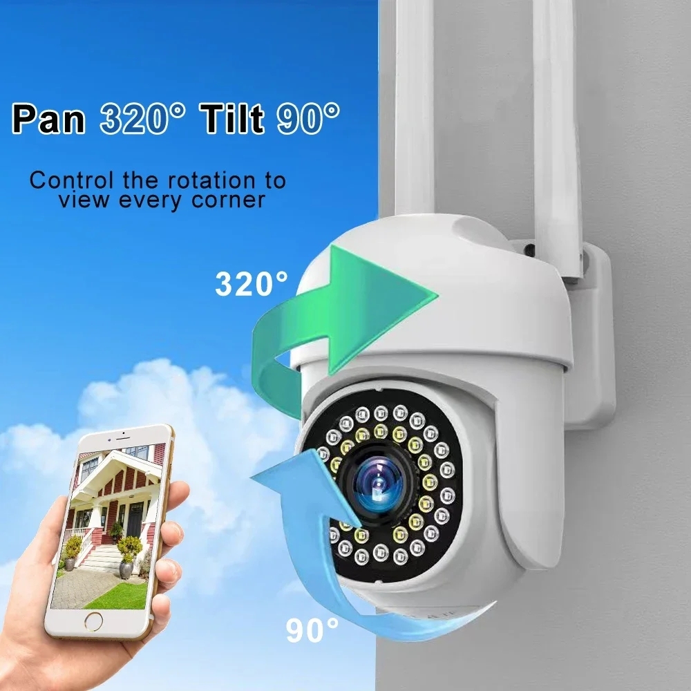 Cámara de Seguridad Exterior WiFi Yoosee 3MP 2K PTZ con Visión Nocturna - Imagen 5