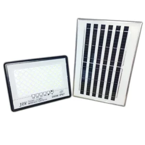 Reflector Solar LED 200W con Panel Solar y Control Remoto