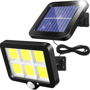 Foco Solar LED 100W con Sensor de Movimiento para Exterior