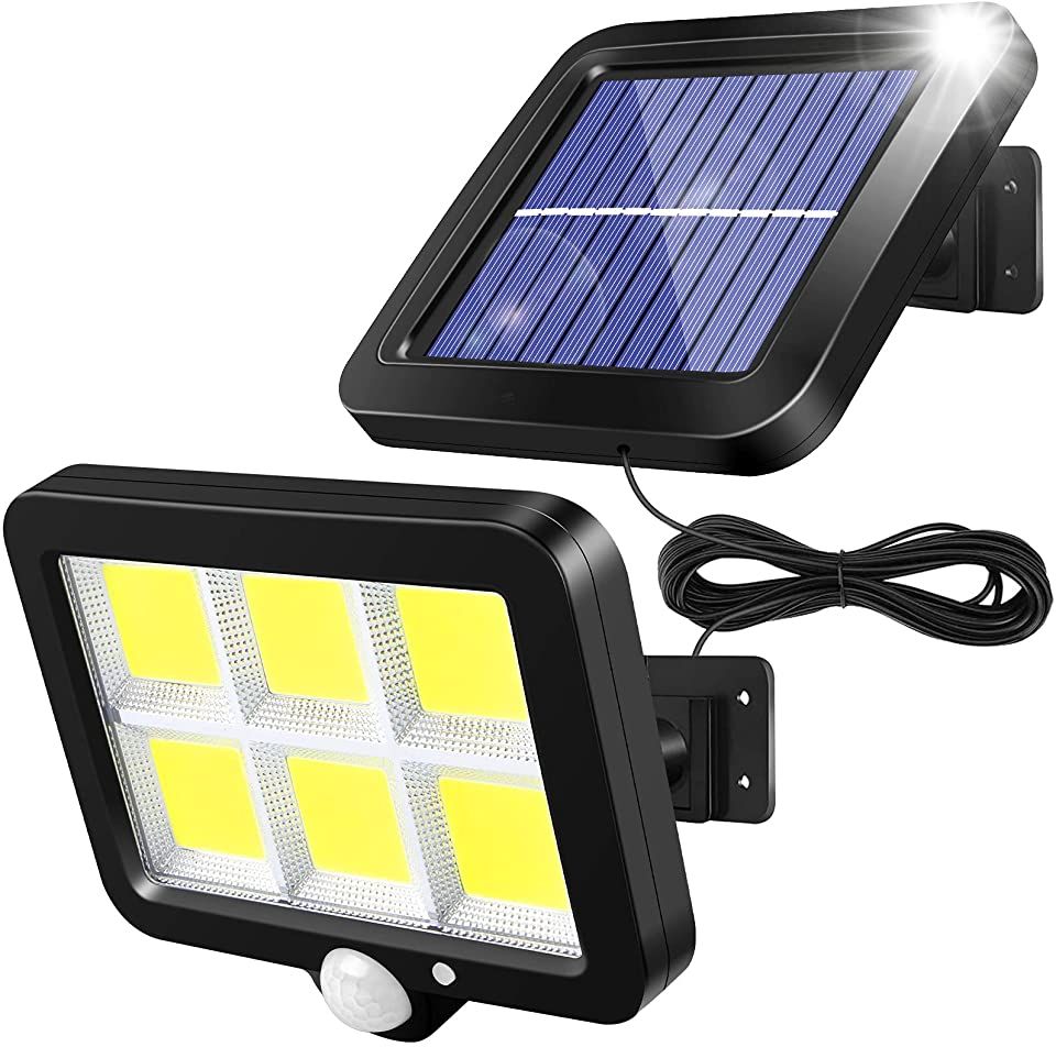 Foco Solar LED 100W con Sensor de Movimiento para Exterior